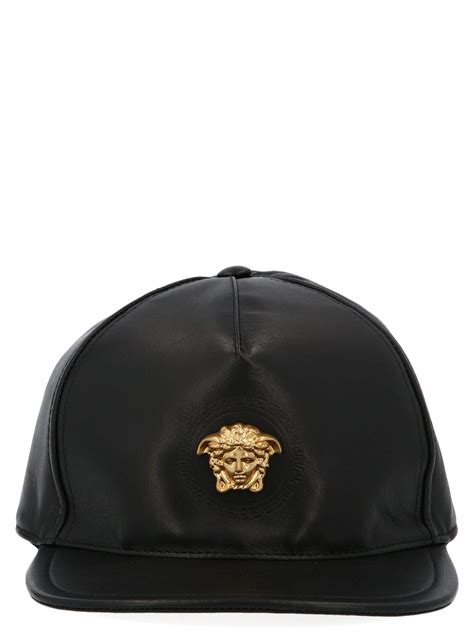 versace leather hat|Versace scarf men.